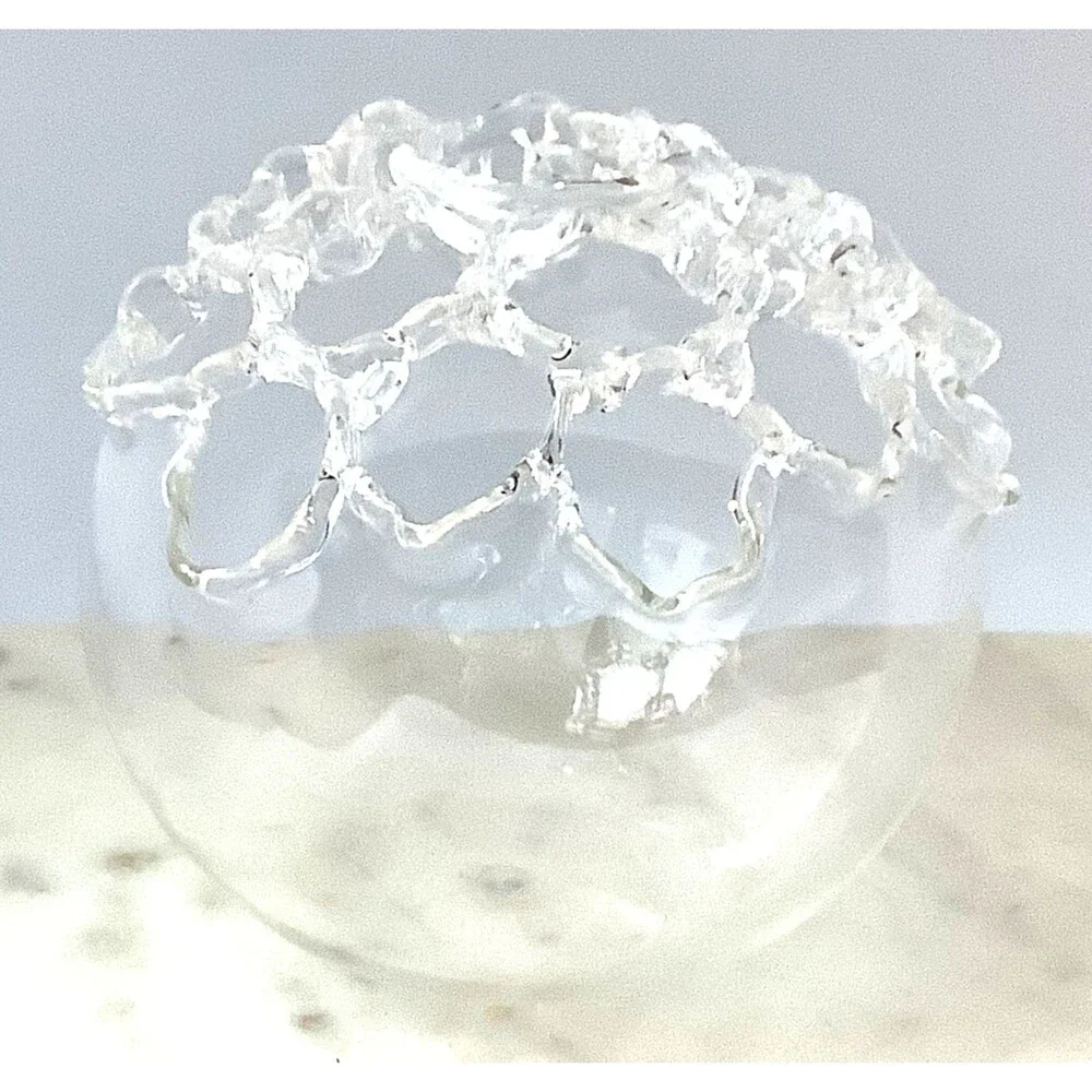 Soffieria Parise Bud Vase: Hand Blown Italian Glass Floral Arrangement